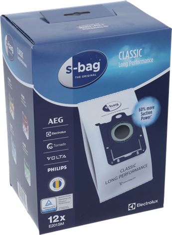 SACCHETTI ASPIRAPOLVERE E201SM S-BAG CLP