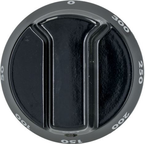 MANOPOLA NERA ø 52 mm 50-300°C