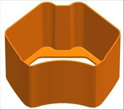 VASCHETTA BUCCE PODIUM - ORANGE