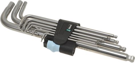SET CHIAVI A "L" METRICHE ACCIAIO INOX