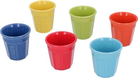 SET 6 BICCHIERINI BIALETTI MULTICOLORE