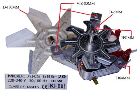 MOTO VENTILATEUR 30W