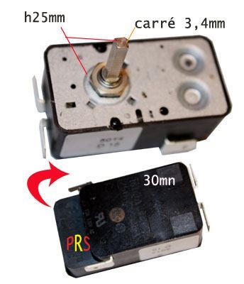MINUTERIE PLAQUE 30MM 4 COSSES 16A
