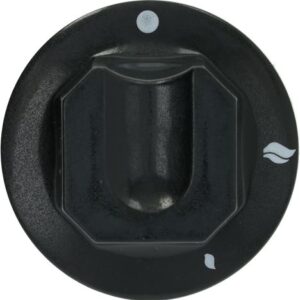 MANOPOLA NERA ø 70 mm SERIGRAFATA