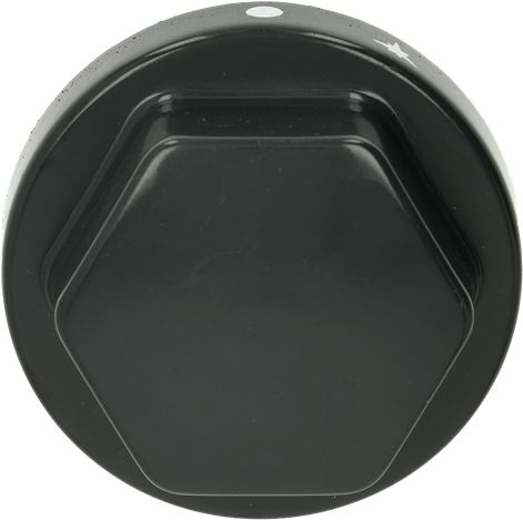 MANOPOLA NERA ø 70 mm SERIGRAFATA