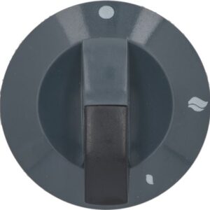 MANOPOLA NERA ø 70 mm SERIGRAFATA