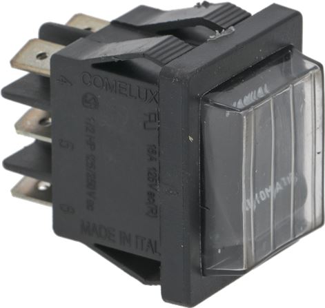 DEVIATORE BIPOLARE NERO 16A 250V