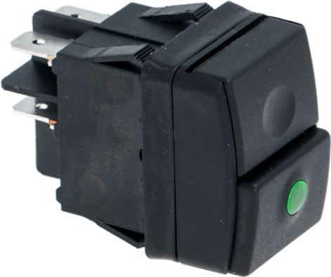 INTERRUTTORE BIPOLARE NERO 12A 250V