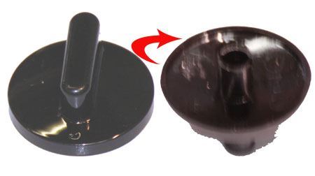 BOUTON MINUTERIE NOIR