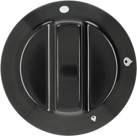 MANOPOLA NERA ø 60 mm SERIGRAFATA