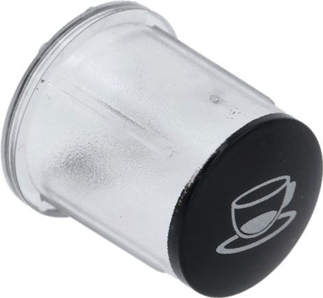 TAZZA DA CAFFÈ CORTA NERA PULSANTE GXSM