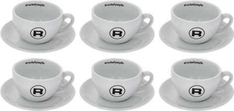 TAZZE CAPPUCCINO HASHTAG BIANCO 6 PZ.