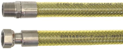 TUBO FLESSIBILE GAS ø 1/2"MF 1250 mm