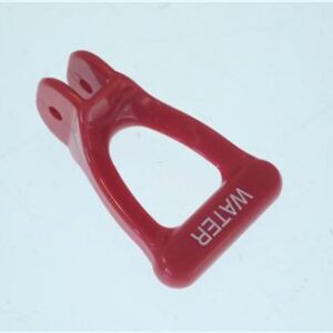 FAUCET HANDLE, RED "WATER"