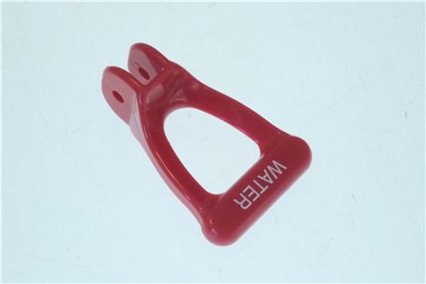 FAUCET HANDLE, RED "WATER"