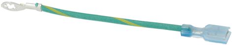 WIRE, JUMPER, 16AWG, GREEN W/YELLOW