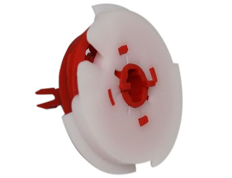AGGANCIO SPIRALE SX ROSSO BIANCO