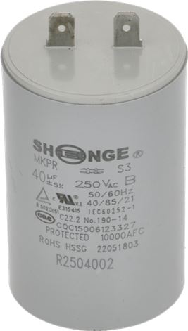 CONDENSATORE 40µF 250VAC 50/60HZ (UL)