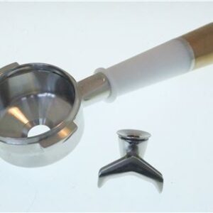 PESADO PORTAFILTER 2 CUPS WHITE&BRONZE