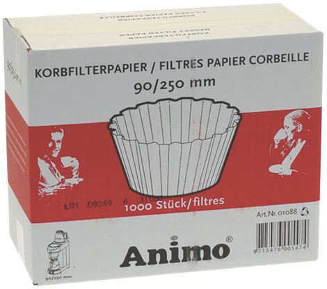 FILTRO CARTA A CESTO ø 90/250 mm 1000pz