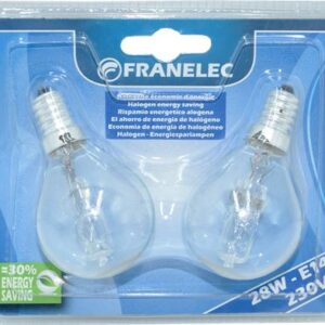 LAMPE ECO HALO 28W E14 2000H *2*BLISTER