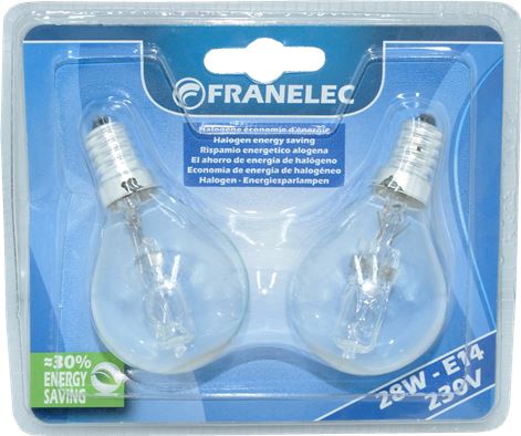 LAMPE ECO HALO 28W E14 2000H *2*BLISTER