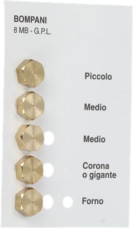 INIETTORI GPL 8MB BOMPANI KIT 5 PEZZI