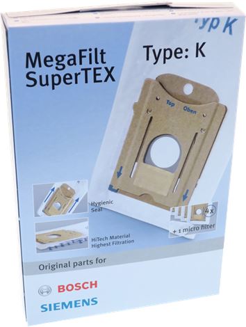 SACCHETTO ASPIRAPOLVERE TIPO K BOSCH 004