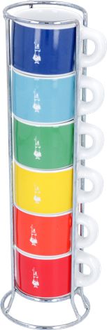 SET 6 TAZZINE BIALETTI MULTICOLORE