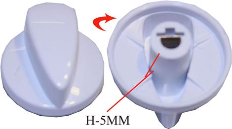 MANOPOLA BIANCA INDESIT C00144992