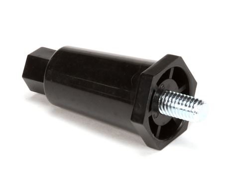 LEG, 2.5ADJ BLK(.375-16 STUD)