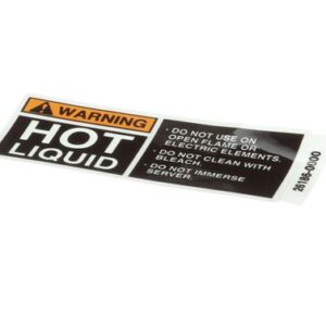DECAL, WARNING HOT LIQUID