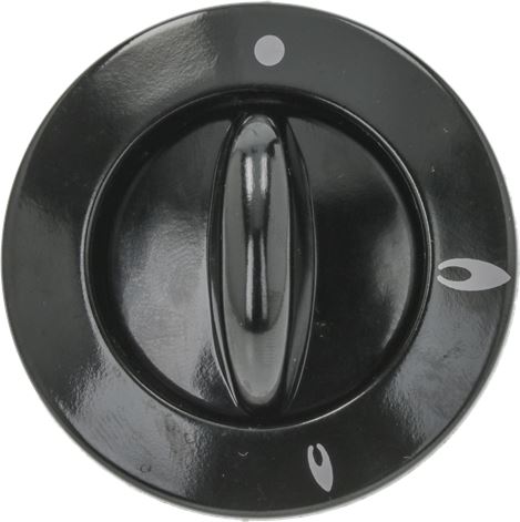 MANOPOLA E GHIERA TIPO TECNOGAS NERA