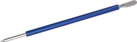 PENNA LATTE INOX CON MANICO BLU