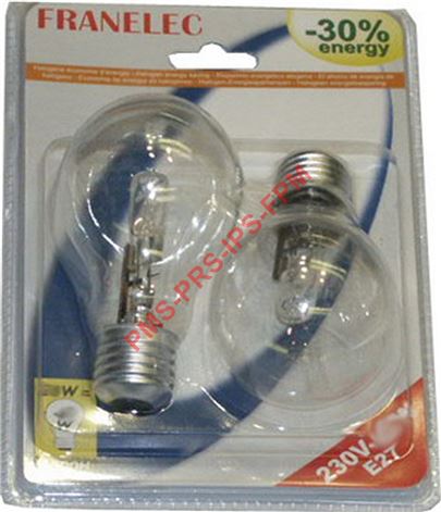 LAMPE ECO HALO 70W E27 2000H *2*BLISTER