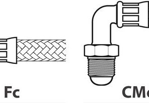 TUBO FLEX ø 3/8"Fc x 3/8"CMc 380 mm