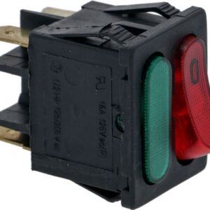 INTERRUTTORE BIPOLARE ROSSO 16A 250V