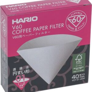 FILTRI A CONO HARIO 1-2 TAZZE 40 Pz