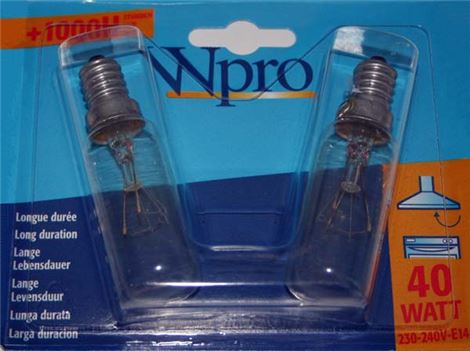 LAMPADA CAPPA E14 40W 230V WHIRLPOOL
