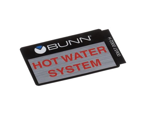 DECAL BUNN HOT WATER
