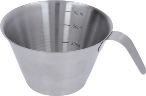 BICCHIERE INOX SERIGRAFATO 30/90 ml