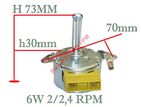 MOTEUR T.B 6 W 2/2,4 RPM