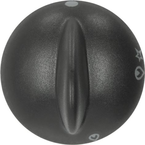 MANOPOLA TIPO REX NERA ø 35 mm