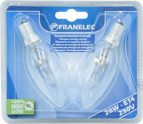 LAMPE ECO HALO 28W E14 2000H *2*BLISTER