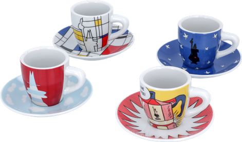 SET 4 TAZZINE BIALETTI ARTE