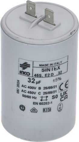 CONDENSATORE 32µF 400-450Vac 50/60Hz PER