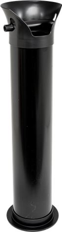 TUBO BATTIFONDI IN PLASTICA NERO