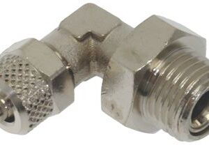 RACCORDO AD ANGOLO 1/4"M ø 6/4 NICHEL