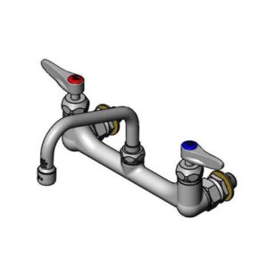 8" C/C DOUBLE PANTRY FAUCET, WALL MOUNT,