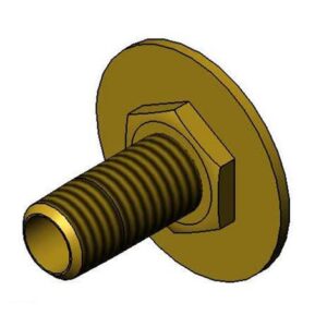 SUPPLY NIPPLE, 3/8" NPT X 2-1/8" LONG